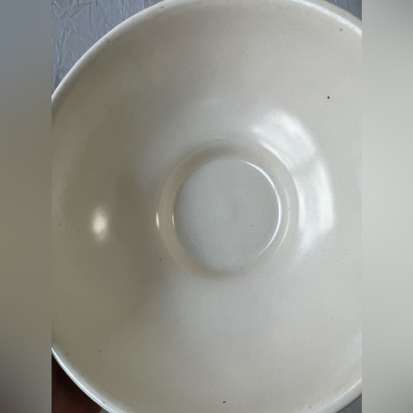 Vintage Haeger #102 USA Pottery Bowl Raised Scroll Work Planter Green - Picture 7 of 8